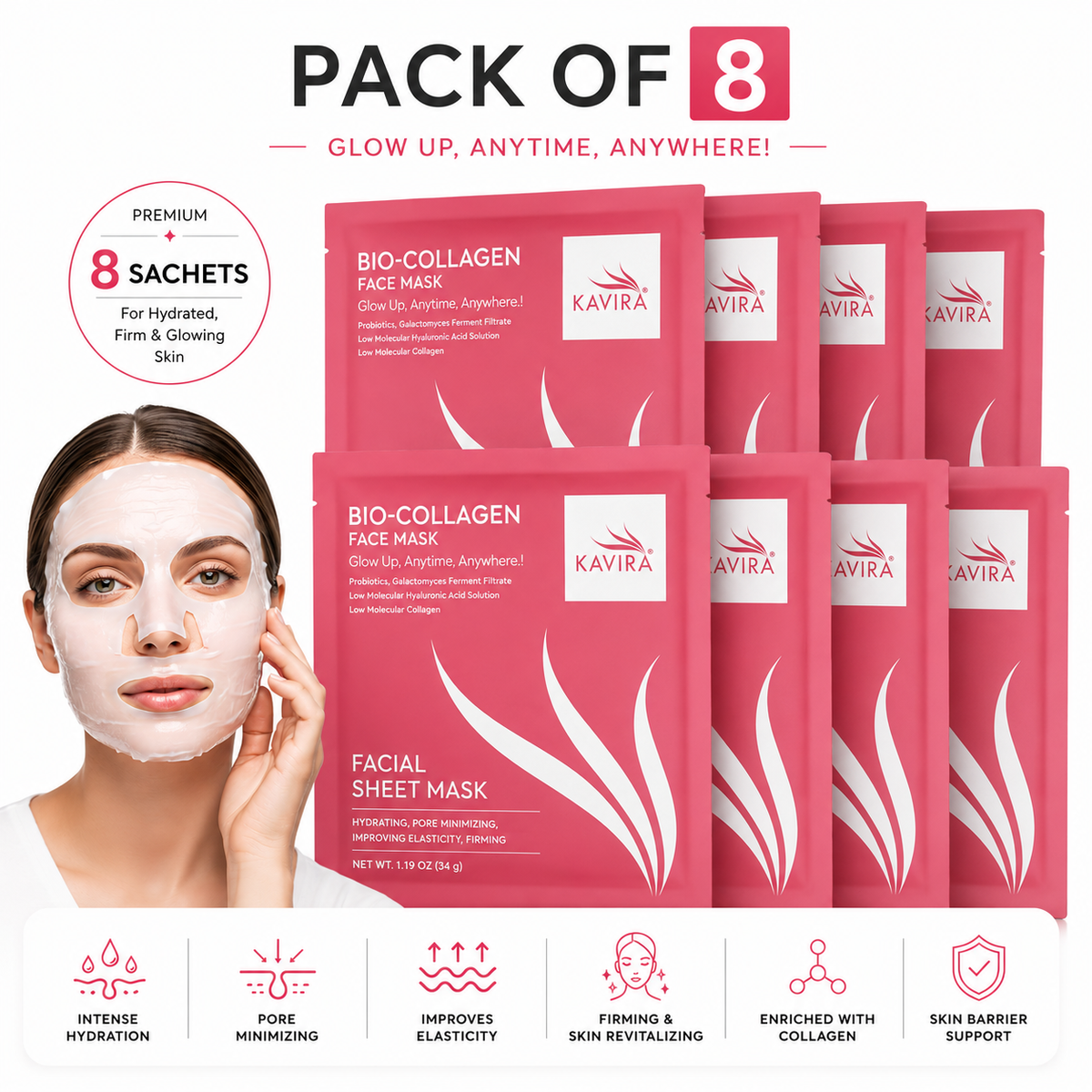 FACE MASK PACK OF 8